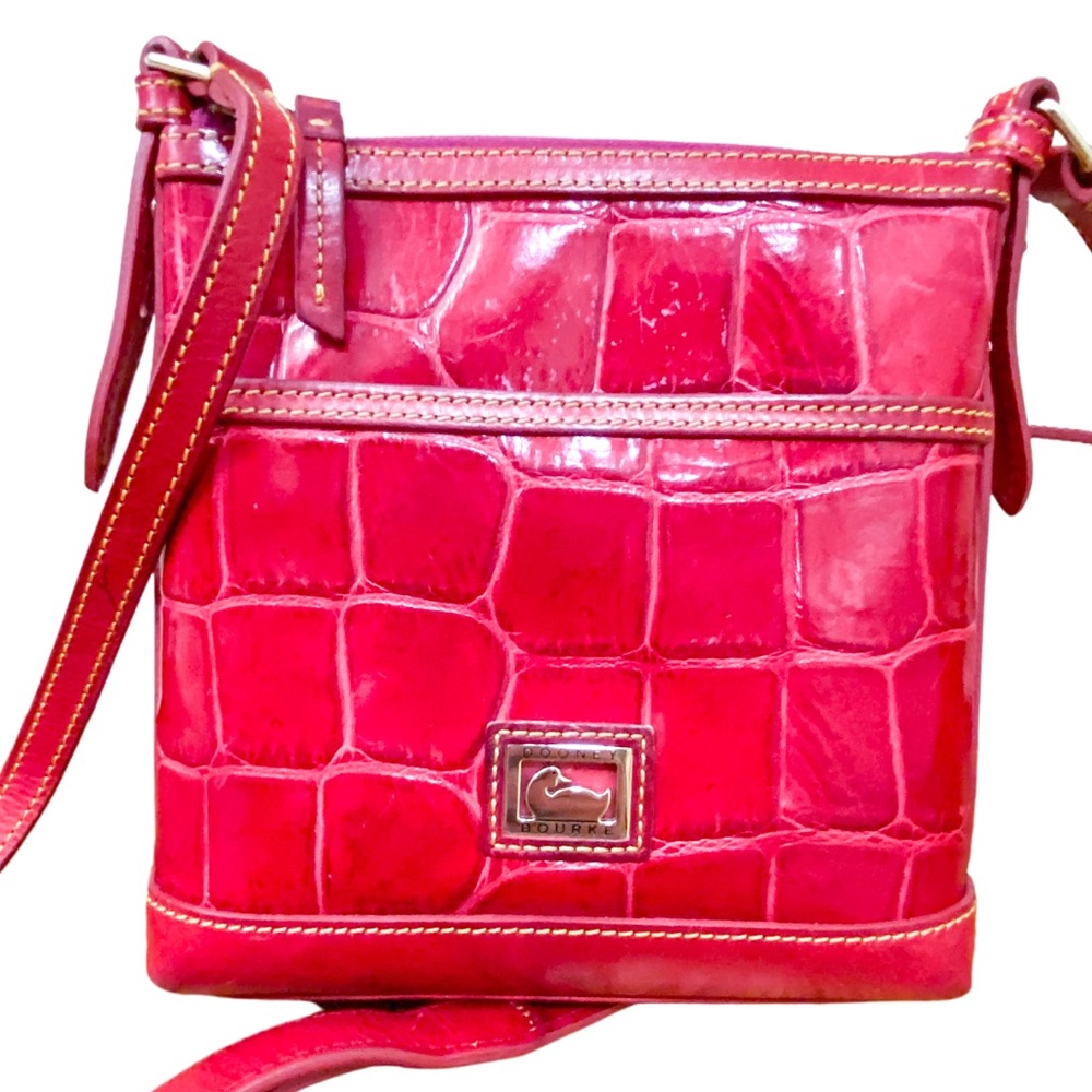 Dooney & Bourke Red Leather Crossbody Bag